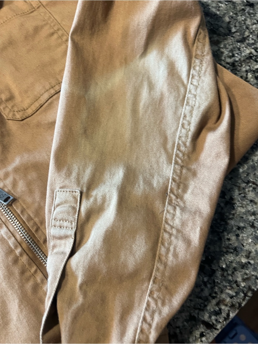 Tony Hawk Tan Work Jacket with Gray Hood - Picture 4 of 5